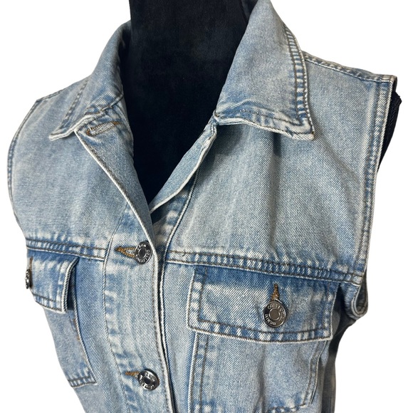 CiSono Womens Denim Mini Dress Size Large - Picture 3 of 12